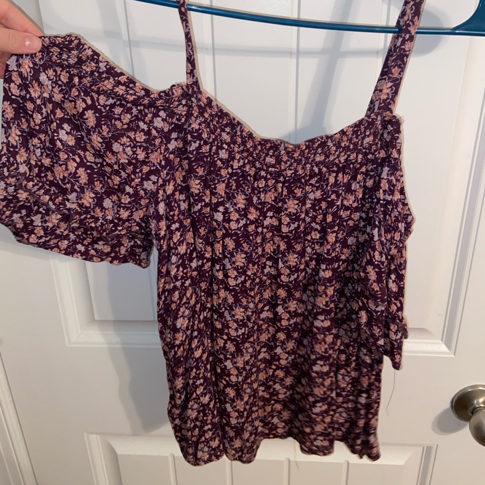 Off the shoulder flowy top